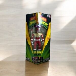 MIGHTY MORPHIN POWER RANGERS JASON RED RANGER COLLECTIBLE FIGURE (NWT/NIB)